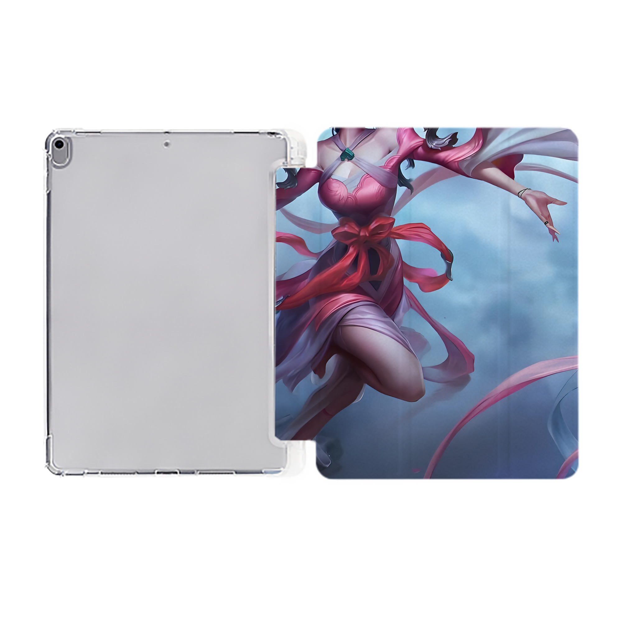 （画像用） リーグ・オブ・レジェンド League of Legends LOL IPad ケース ペン収納付き 三つ折りスタンド PUレザー×シリコン 対応機種9.5/10.5/10.9インチ